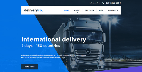 услуги доставки отзывчивый шаблон moto cms 3