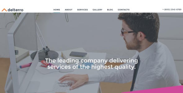 бизнес-компания moto cms 3 шаблон