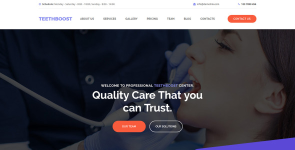 шаблон teethboost moto cms 3