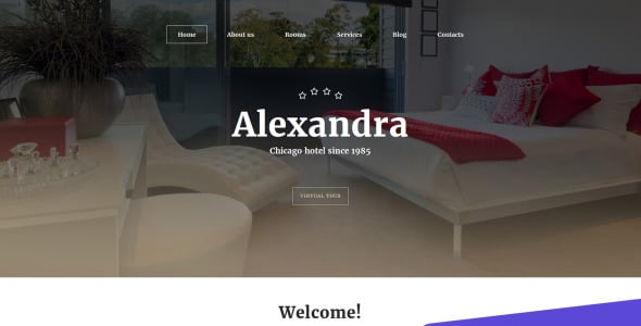 шаблон управления отелем moto cms 3