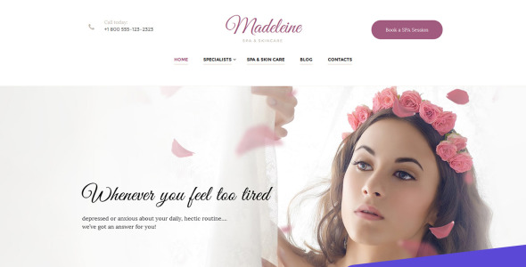 спа и массажный салон moto cms 3 шаблон