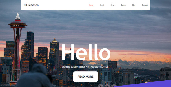 nil jameson отзывчивый шаблон фотогалереи