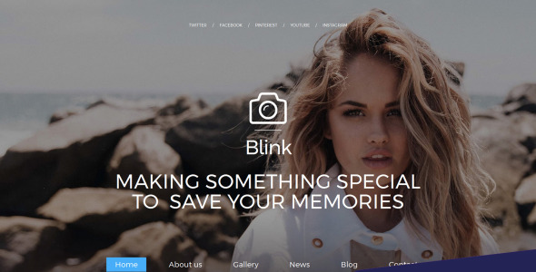 фотоблог шаблон фотогалереи