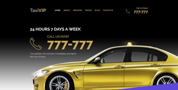 таксомоторная компания moto cms 3 шаблон