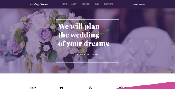 свадебный планировщик motocms шаблон сайта