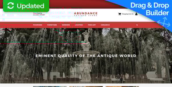 античный отзывчивый шаблон электронной коммерции motocms