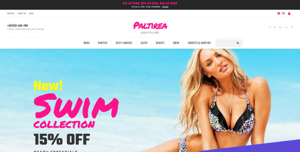 пляжная одежда магазин motocms шаблон электронной коммерции