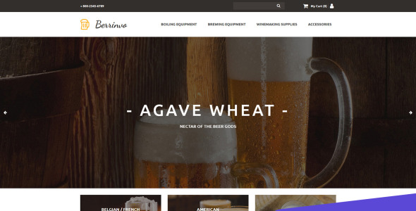 homebrew supply store motocms ecommerce шаблон