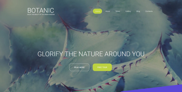 шаблон botanic responsive moto cms 3