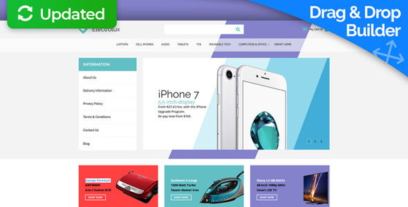 магазин электроники отзывчивый шаблон электронной коммерции motocms