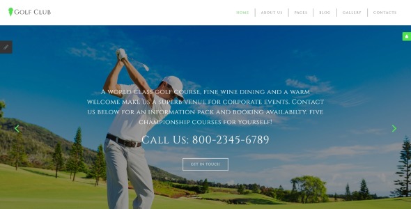 шаблон golf &amp; sport joomla
