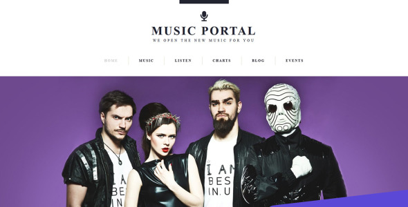 музыкальный портал moto cms 3 шаблон