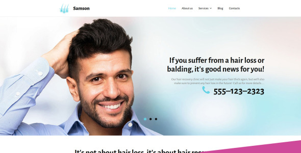 клиника восстановления волос отзывчивый шаблон moto cms 3