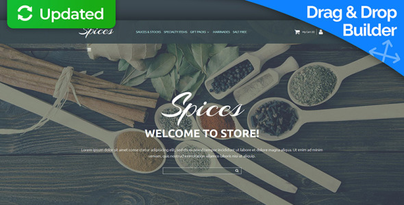 spice shop motocms шаблон электронной коммерции