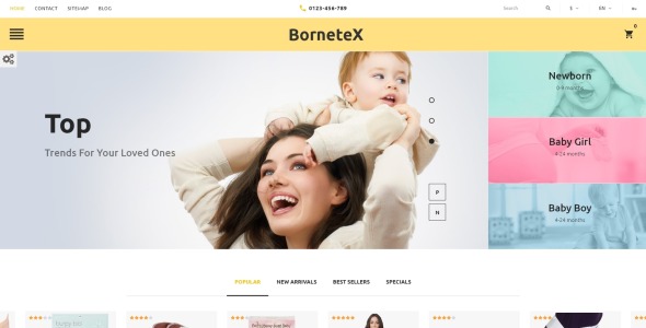 тема магазина для беременных prestashop