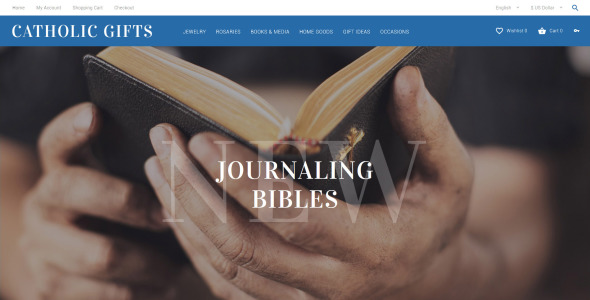 католические подарки шаблон opencart