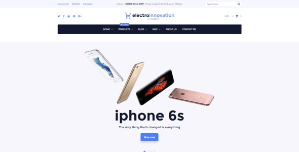 тема electro innovation shopify