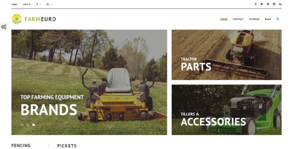 сельскохозяйственная отзывчивая тема prestashop