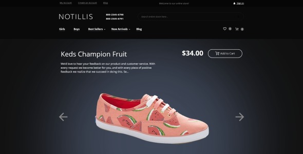 обувной магазин отзывчивая тема magento