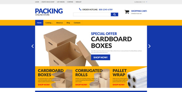 упаковка шаблона virtuemart