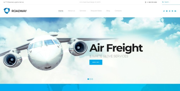 тема wordpress logistics & transportation services