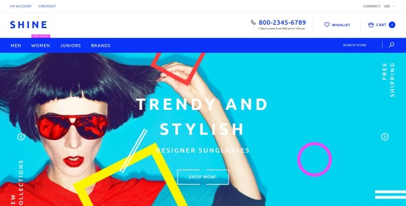 тема shine shopify