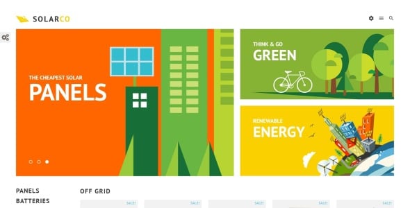 солнечные батареи аксессуары prestashop тема