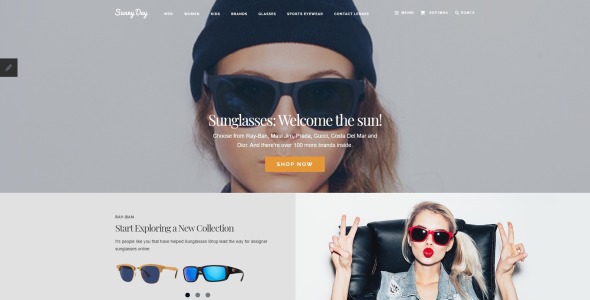 шаблон opencart sunny day