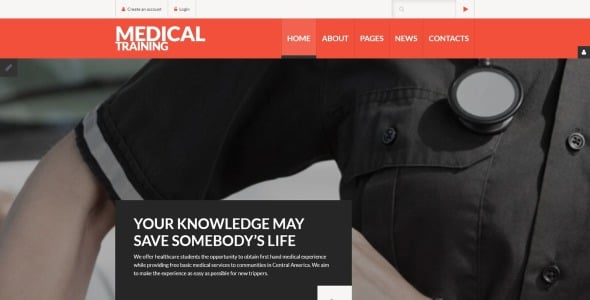 шаблон медицинского обучения joomla