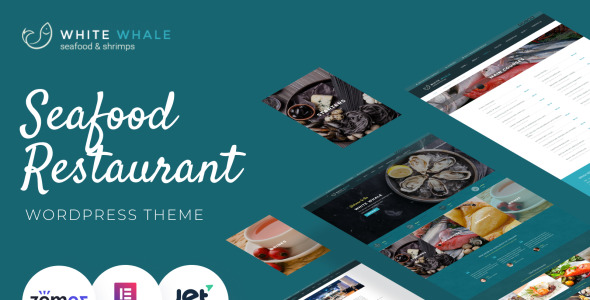 ресторан морепродуктов wordpress тема