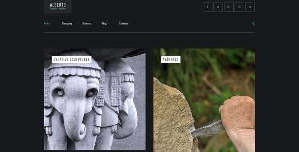 тема wordpress alberto
