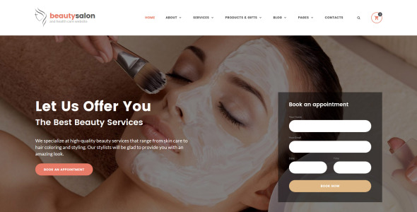 отзывчивый шаблон сайта салона красоты