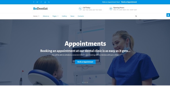 бедентистский шаблон joomla