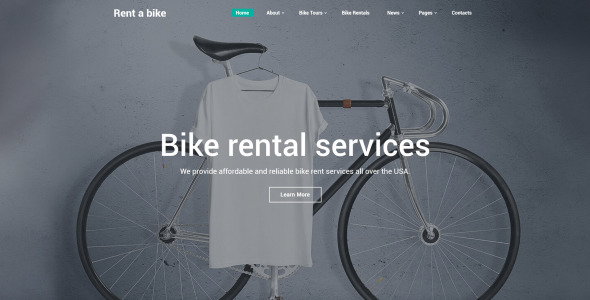 шаблон сайта велосипедного магазина