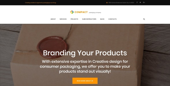 упаковочная компания wordpress тема