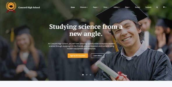 адаптивный шаблон сайта для образования