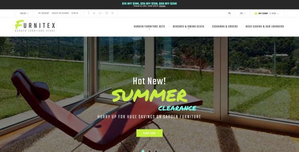 мебель отзывчивая тема magento