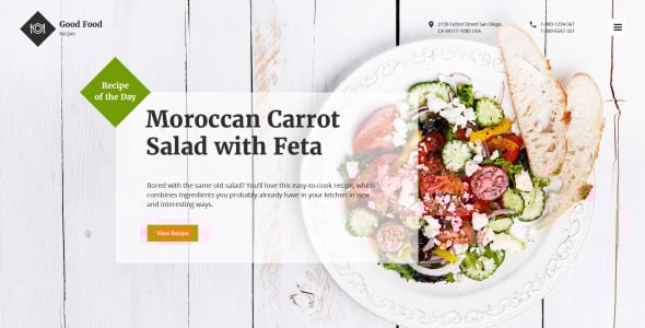 шаблон сайта good food