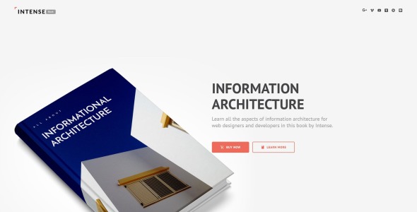 интенсивный шаблон целевой страницы книги