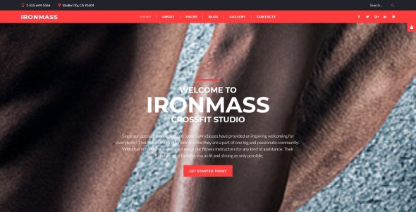 фитнес-шаблон joomla