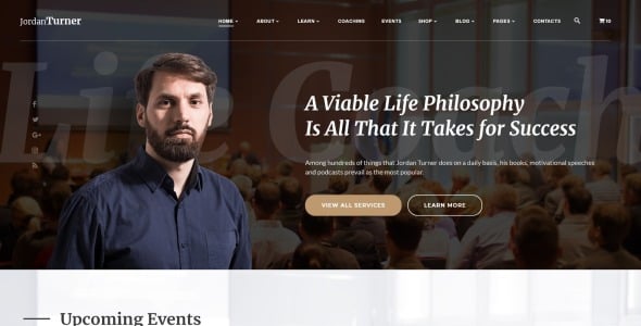 шаблон сайта life coach