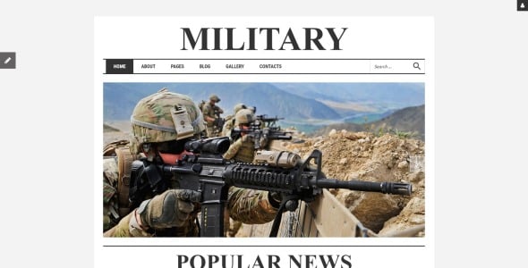 военный отзывчивый шаблон joomla