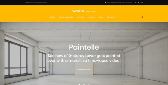 живопись компании wordpress тема