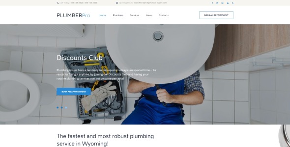 шаблон сайта plumberpro