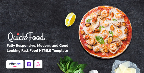 ресторан быстрого питания html5 шаблон сайта