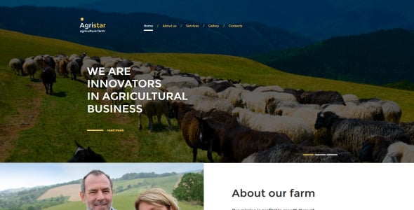 Agriculture Moto CMS HTML Template