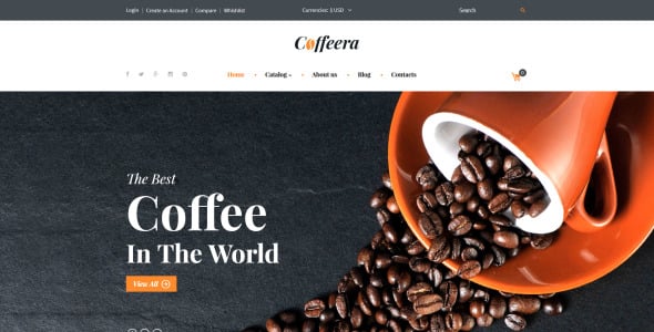 шаблон coffeera virtuemart