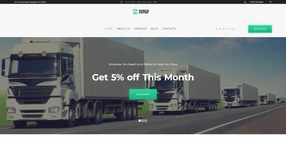 услуги доставки wordpress тема