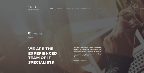 адаптивный шаблон веб-сайта компании ИТ-поддержки