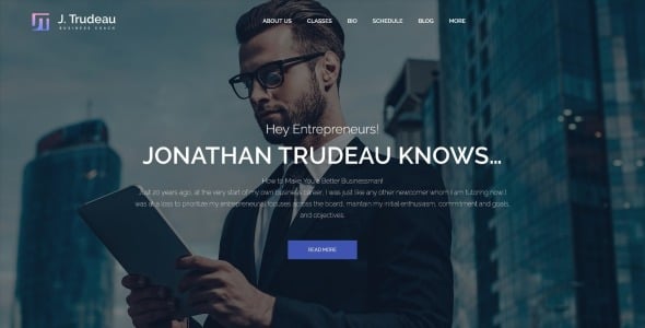 бизнес-тренер wordpress тема